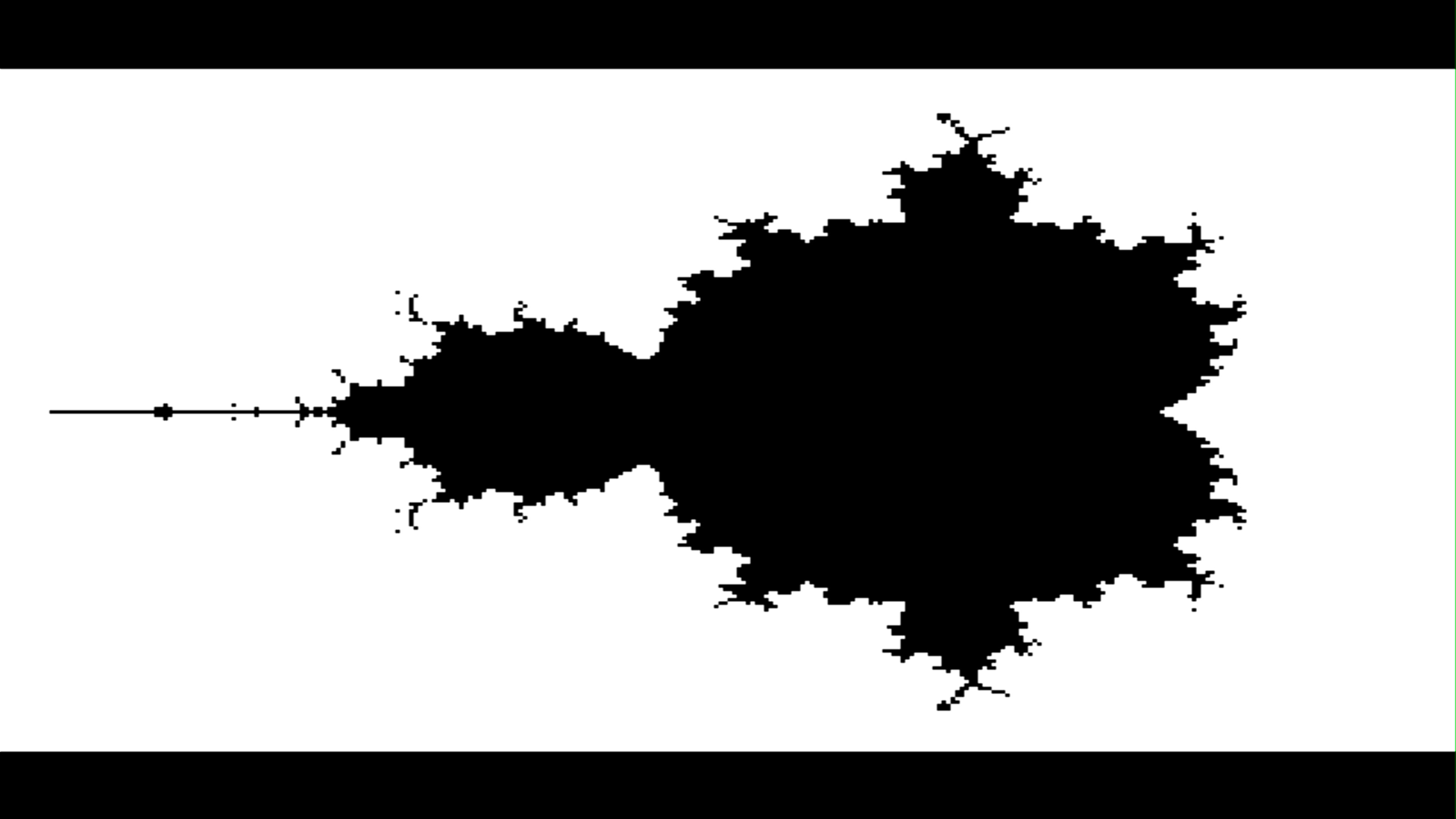 Mandelbrot Schwarzweiß
