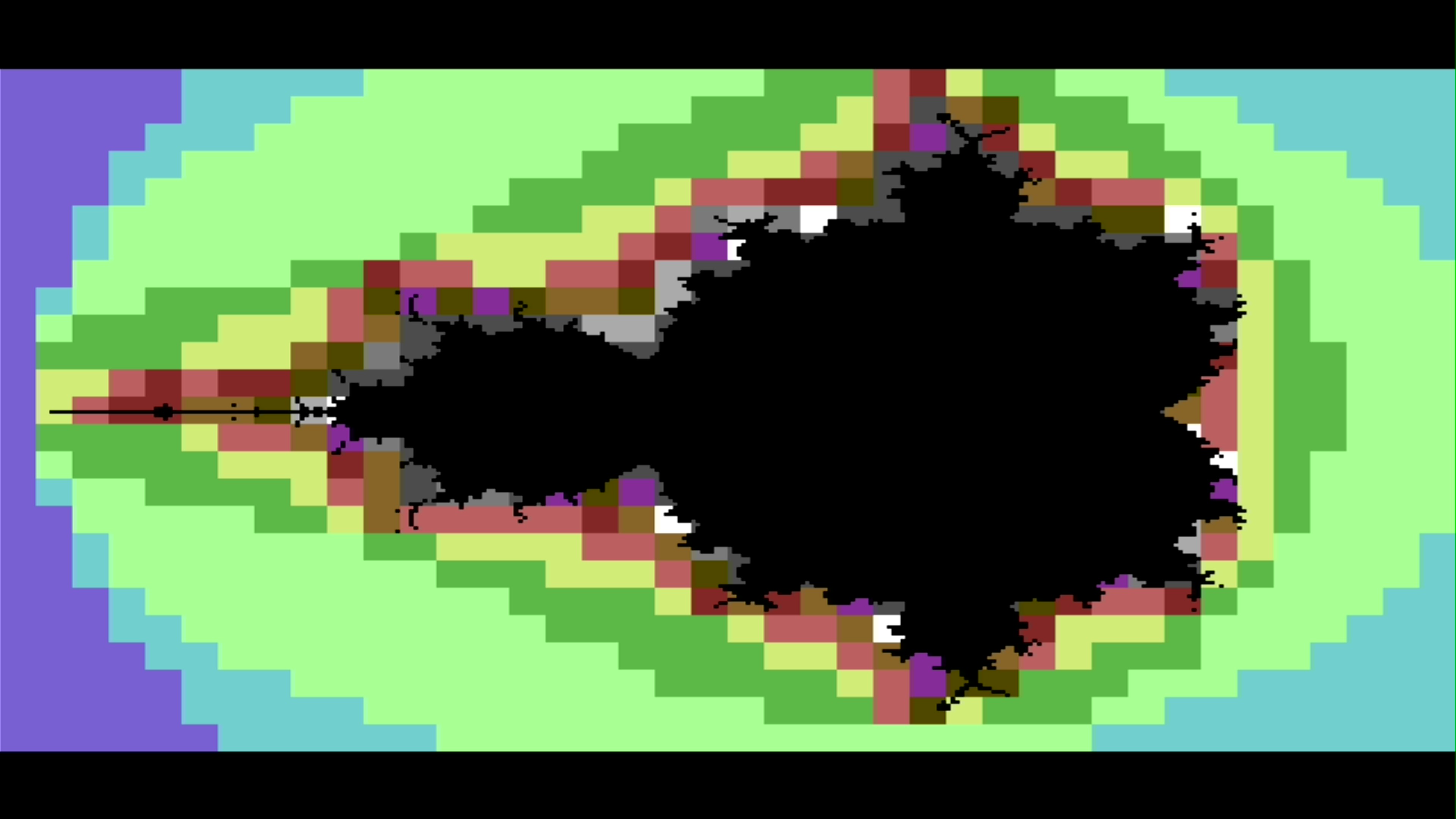 6502 SBC FPGA running a color Mandelbrot on the Tang Primer 20K